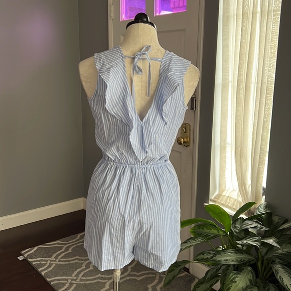 Jack BB Dakota Sandra Stripe Ruffle Romper - Picture 4 of 8